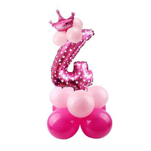 Load image into Gallery viewer, 32inch Digital Balloons Toys Kids Happy Birthday Party Theme Decor Cartoon Inflatable Party Hat Column Gift Toys for Children