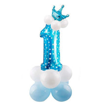 Load image into Gallery viewer, 32inch Digital Balloons Toys Kids Happy Birthday Party Theme Decor Cartoon Inflatable Party Hat Column Gift Toys for Children