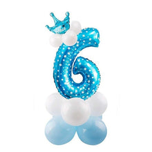 Load image into Gallery viewer, 32inch Digital Balloons Toys Kids Happy Birthday Party Theme Decor Cartoon Inflatable Party Hat Column Gift Toys for Children