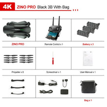 Load image into Gallery viewer, Original Hubsan Quadcopter ZINO PRO GPS 5G WiFi 4KM FPV with 4K UHD Camera 3-Axis Gimbal Sphere Panoramas RC Drone Quadcopter