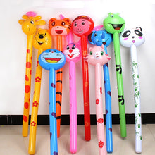 Load image into Gallery viewer, Long Cartoon Random Animal Balloon Inflatable Animal Inflatable Hammer No Wounding Weapon Stick Balloon Toys for Children Gift
