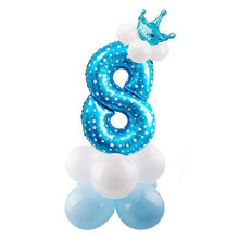 Load image into Gallery viewer, 32inch Digital Balloons Toys Kids Happy Birthday Party Theme Decor Cartoon Inflatable Party Hat Column Gift Toys for Children
