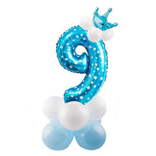 Load image into Gallery viewer, 32inch Digital Balloons Toys Kids Happy Birthday Party Theme Decor Cartoon Inflatable Party Hat Column Gift Toys for Children
