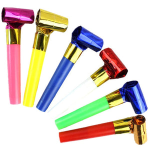 10pcs/Set Party Whistle Toys for Children Plastic Small Blow Dragon Whistle Cheer Leading Theme Birthday Party Toys Gift