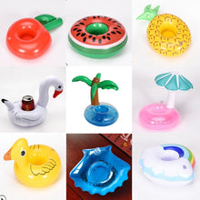 Load image into Gallery viewer, Inflatable toys Coconut tree/yellow duck/mushroom/swan Cup Holder  Water coasters floating drinks cup holders Summer Pool party
