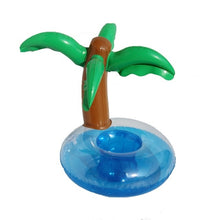 Load image into Gallery viewer, Inflatable toys Coconut tree/yellow duck/mushroom/swan Cup Holder  Water coasters floating drinks cup holders Summer Pool party
